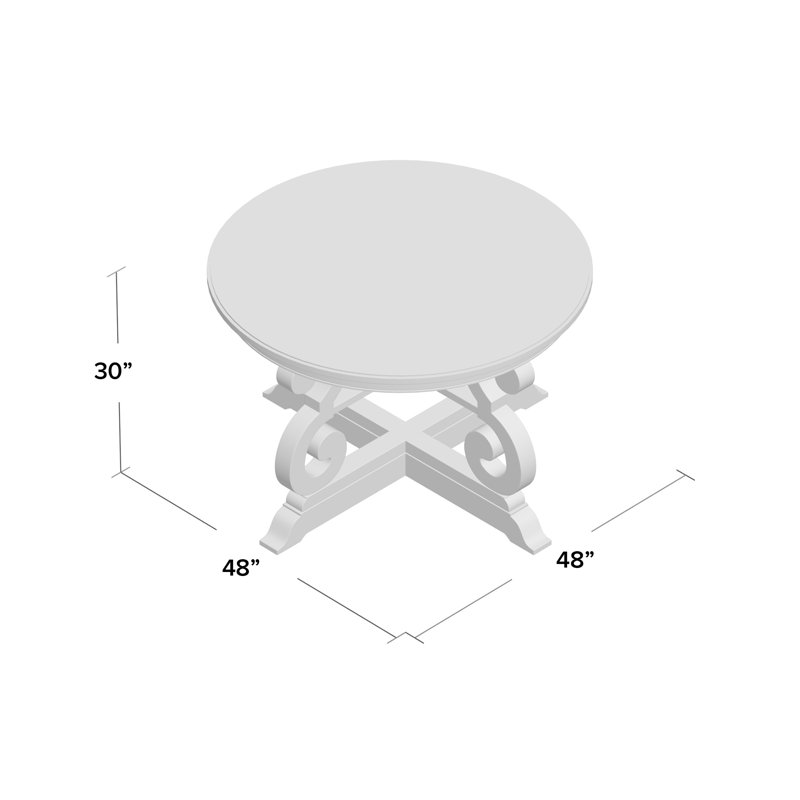 Laurel Foundry Modern Farmhouse Horncastle Round Solid Wood Dining